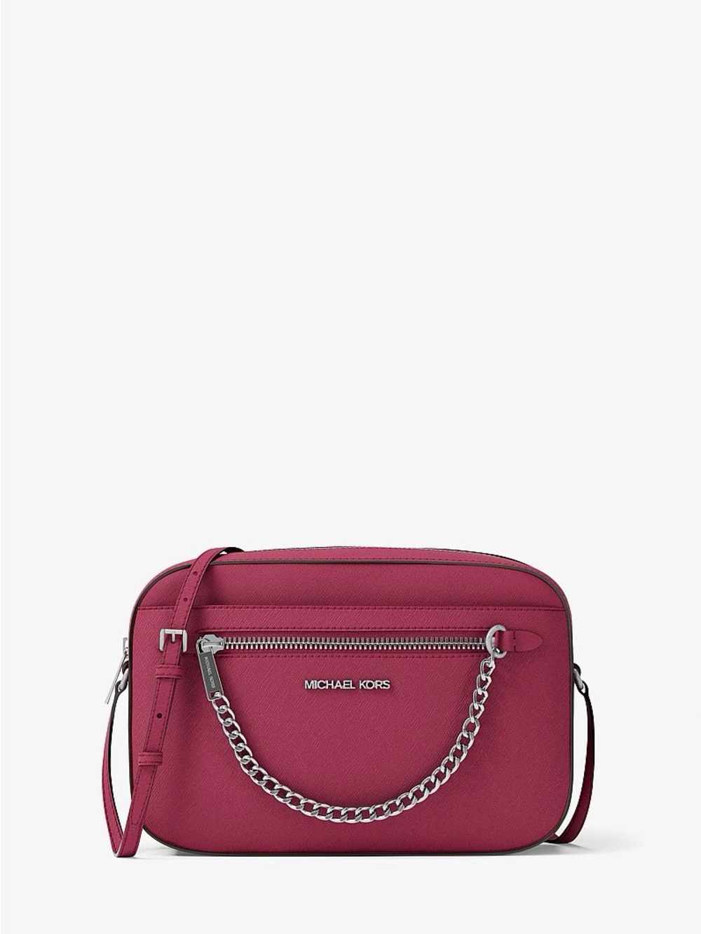Michael Kors Jet Set Large Saffiano Leather Crossbody Bag NWT